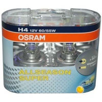 Автолампа галогенная OSRAM H4 ALLSEASON 12V 60/55W (2шт.)