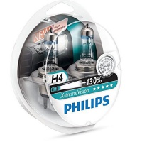 Автолампа галогенная PHILIPS H4 X-TREMEVISION +130% 12V 60/55W  (2шт.)