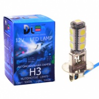 Светодиодная автомобильная лампа DLED H3 - 13 SMD 5050 Black (2шт.)