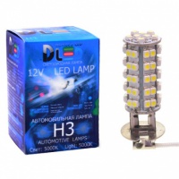 Светодиодная автомобильная лампа DLED H3 - 68 SMD 3528 (2шт.)